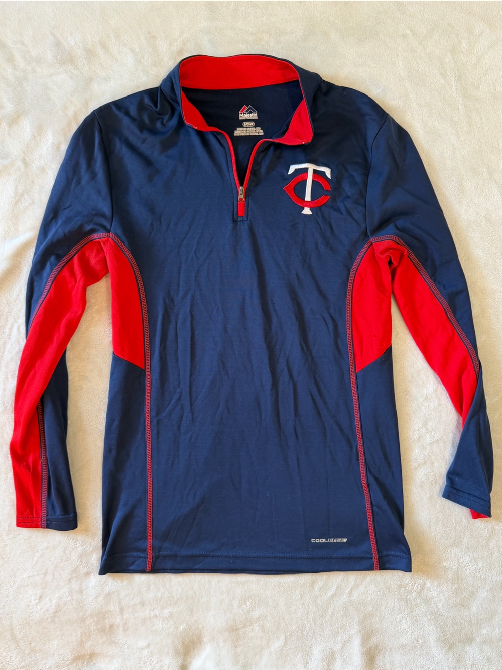 Majestic Navy Pullover with Red Trim